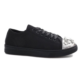Black Diamond dekorerade sneakers svart