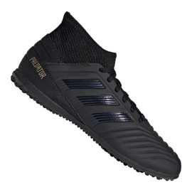 Adidas Predator 19.3 Tf Jr G25801 fotbollsskor svart svart