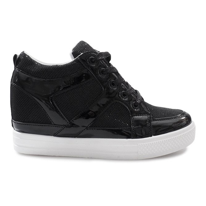 Svarta Lucienne wedge sneakers