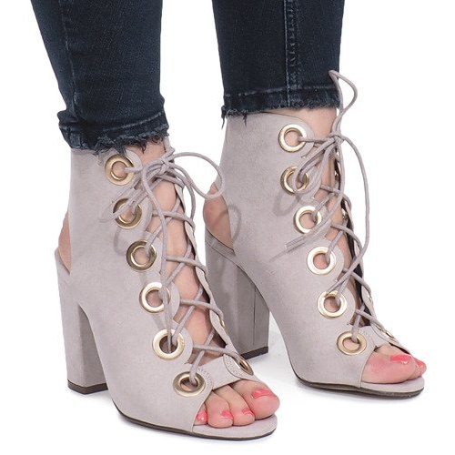 Grå Sylviane stövlar