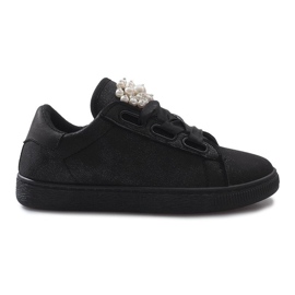 Svarta sneakers med Black Pearl