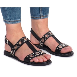 Svart platt dubbad Saint