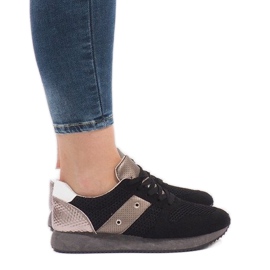 Svarta sportskor med mesh 5510-1