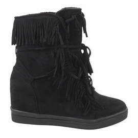 Svarta isolerade sneakers H6301AR