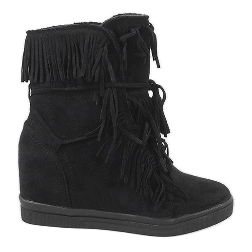 Svarta isolerade sneakers H6301AR