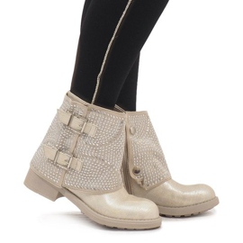 Marquiiz Gulddekorerade stövlar 6352-PA gyllene