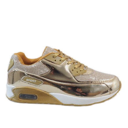 Guldblanka sportskor EL18297-17 gyllene
