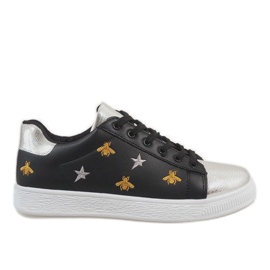 Svarta bi-sneakers T5030-1