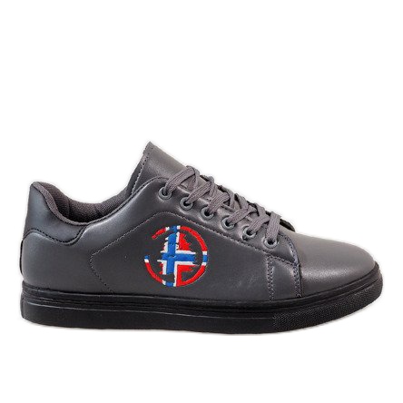 Grå herrskor D20533