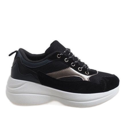 Svarta trendiga sportskor från 1862