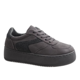 Grå sneakers på B318-21-plattformen