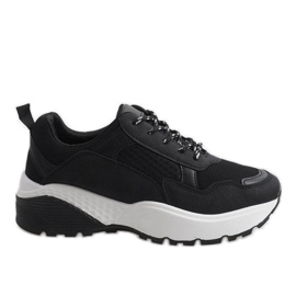 Svarta trendiga sportskor LT017
