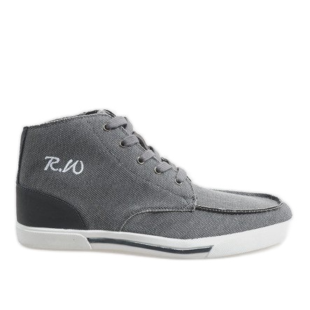 Grå eleganta högskor F10455