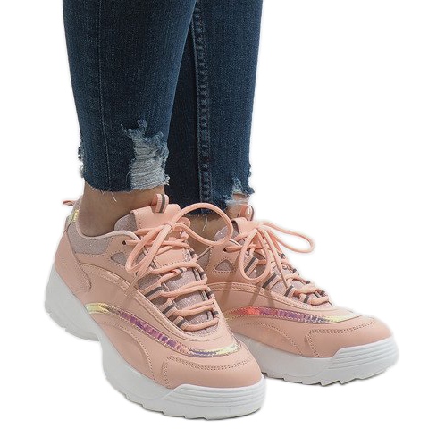 Rosa trendiga sportskor BO-62