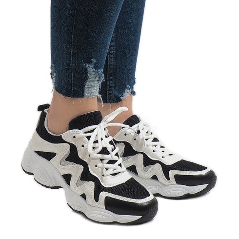 Svarta trendiga sportskor KB-153