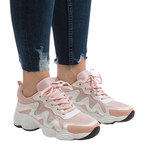 Rosa trendiga sportskor KB-153