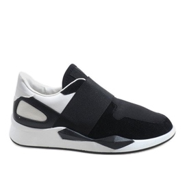 Svarta sneakers tillverkade av lycra R371