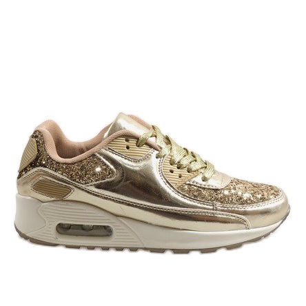 Guldblanka B64-1 sportskor gyllene