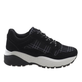 Svarta trendiga sportskor 61012