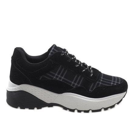 Svarta trendiga sportskor 61012