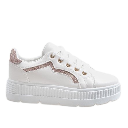 Vita sneakers på plattformen BM1980