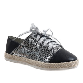 Svarta sneakers espadrilles TL-39