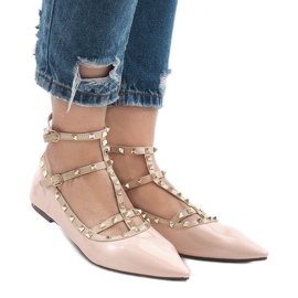 Rosa lackerade ballerinor 127-12