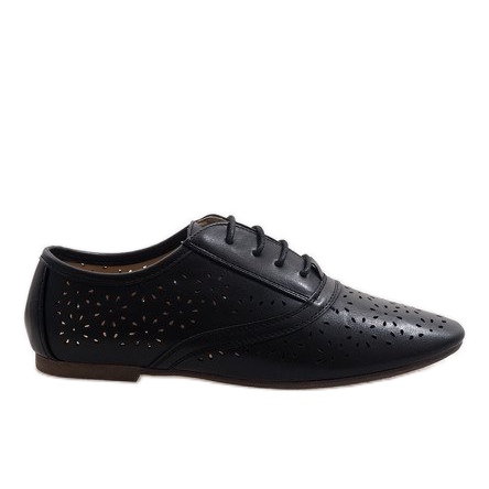 Oxford svarta openwork jazzskor 3