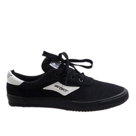 Svarta sneakers för män HW01