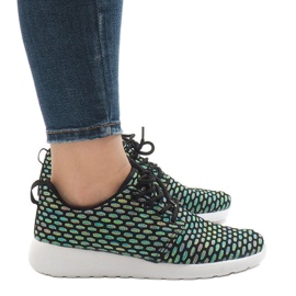 Svarta sportskor 619 mångfärgad