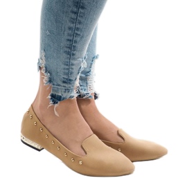 Kamel loafers ballerinas ZHC-980 brun