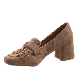 Inna Kaki mocka pumpar på LB-339 stolpen brun