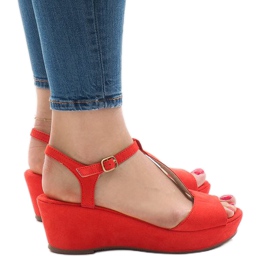 Röda kilsandaler 6-309