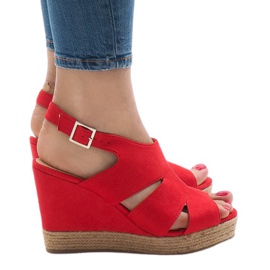 Röda kilsandaler MW-5M17-11