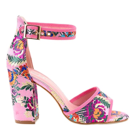 Rosa sandaler på stolpen 77-14