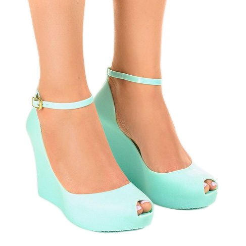 Blå gummi melissa öppen KM06-4