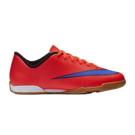 Nike Mercurial Vortex Ii Ic Jr 651643-650 fotbollsskor röd röd