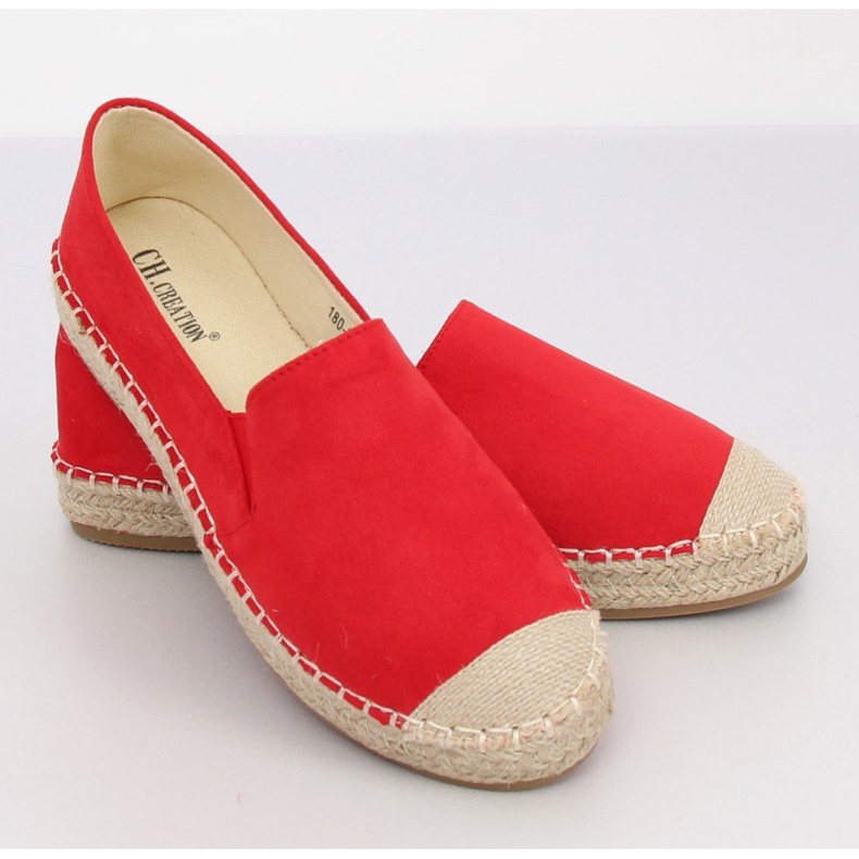 Red Espadrilles dam 180-5 Red II-GAT röd