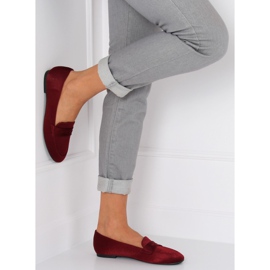 Kvinnors loafers vinröd 3109 Red II-GAT