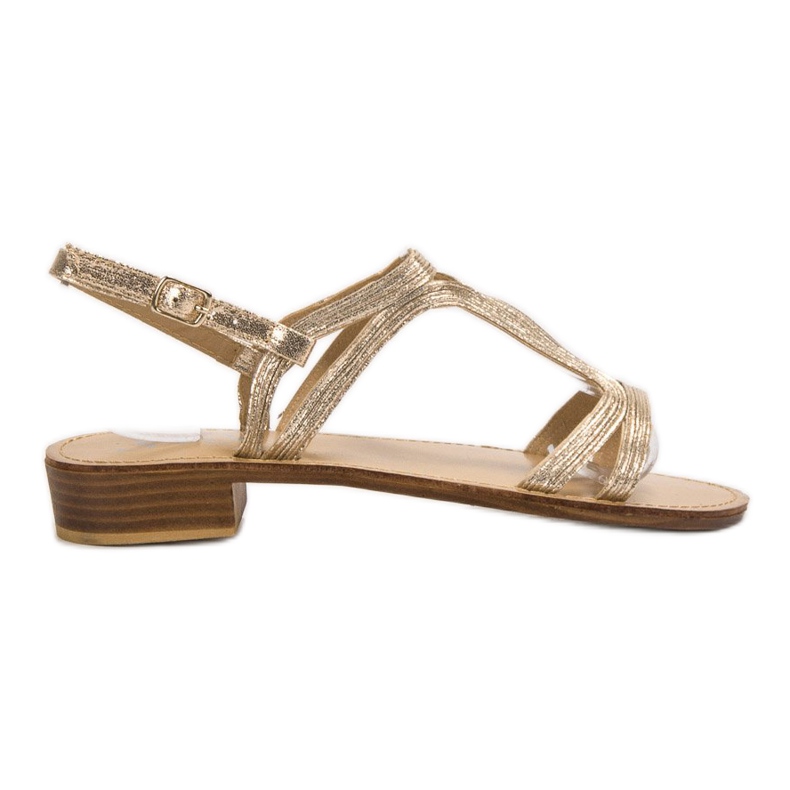 SHELOVET Sandaler med hög klack gul