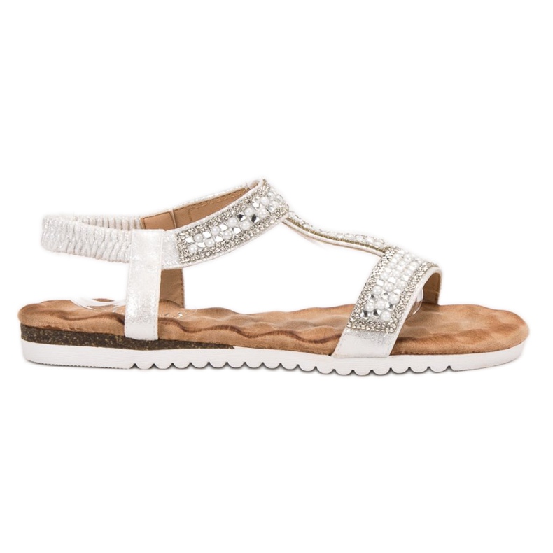 Emaks Dekorerade damsandaler grå