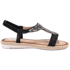 Emaks Espadrilles Slip On Sandaler svart