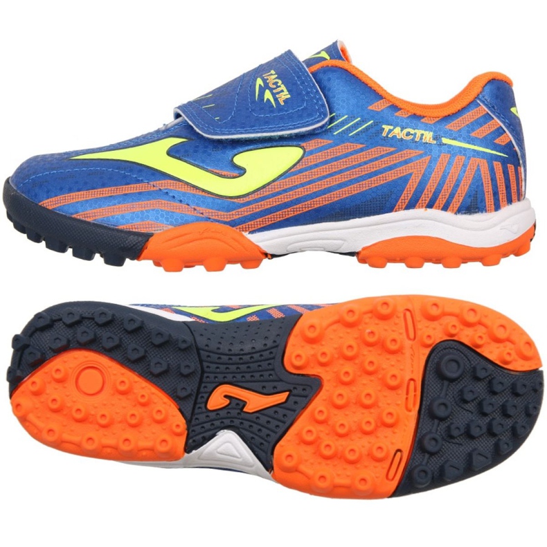 Joma Tactil 904 Tf Jr TACW.904.TF fotbollsskor mångfärgad blå