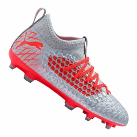Puma Future 4.3 Netfit Fg / Ag Jr 105693-01 fotbollsskor mångfärgad grått