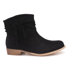 Suede Booties Jodhpur stövlar ZY9040 Svart