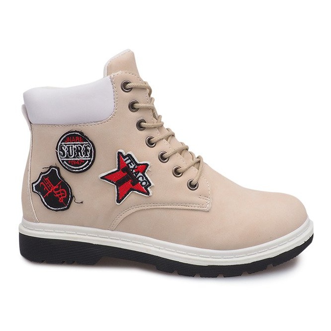 Isolerade timmerstövlar SJ1679-5 Beige