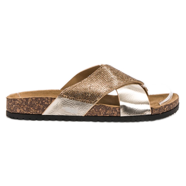 SHELOVET Klassiska gyllene tofflor