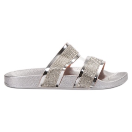 Erynn Silver tofflor grå