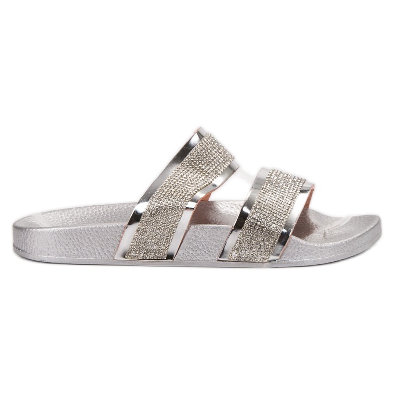 Erynn Silver tofflor grå