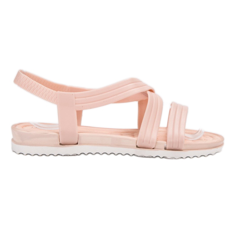 SHELOVET Slip-on gummisandaler rosa